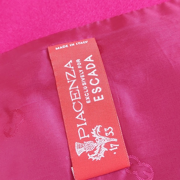 Escada Fuchsia Pink Wool Cashmere Blazer with Pockets Size 42 - Picture 7 of 10